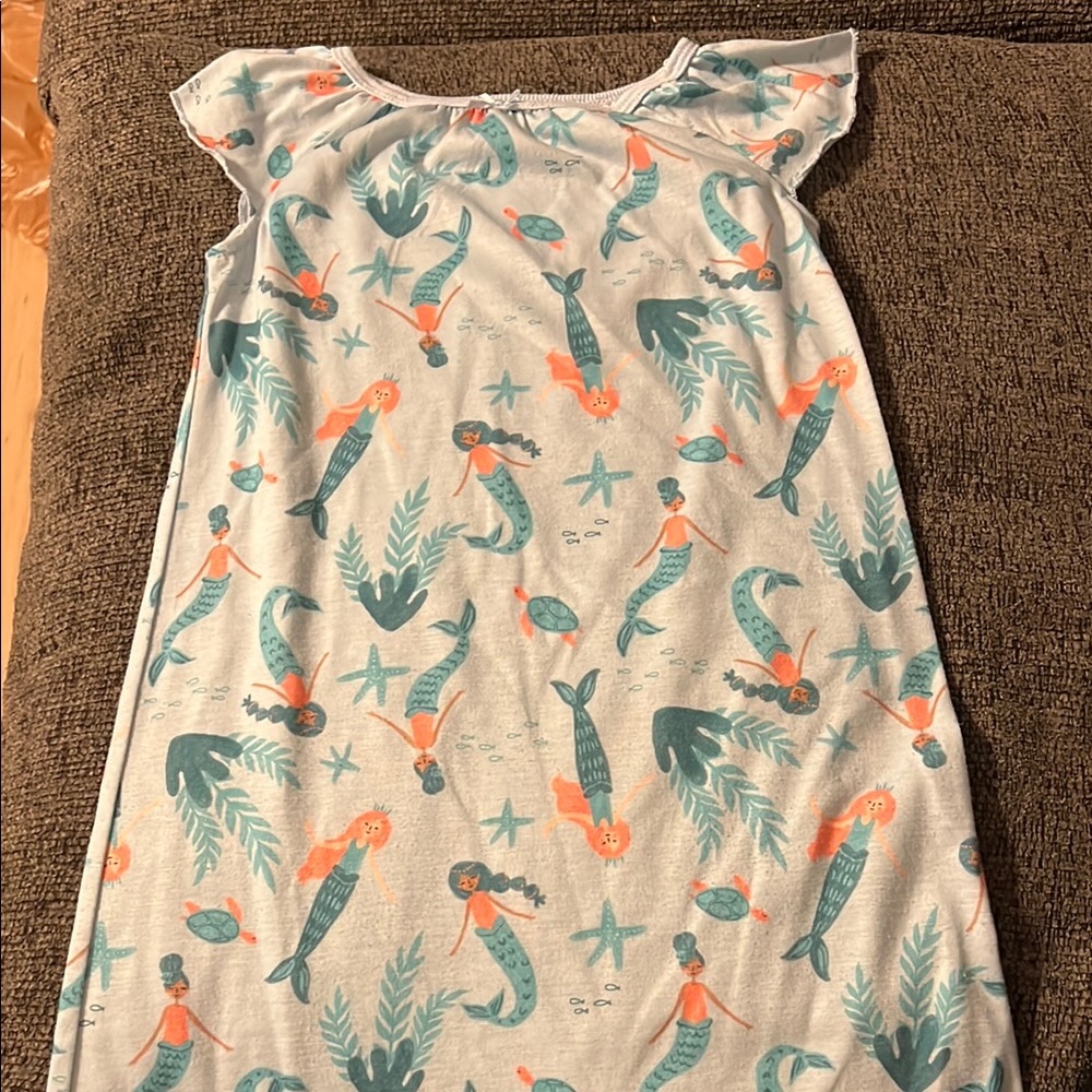 Mermaid Print Kids Pajamas